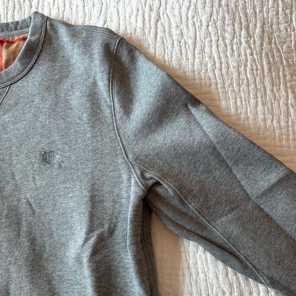 Brit Classic Cotton Blend Sweatshirt in Grey - Picture 4 of 5